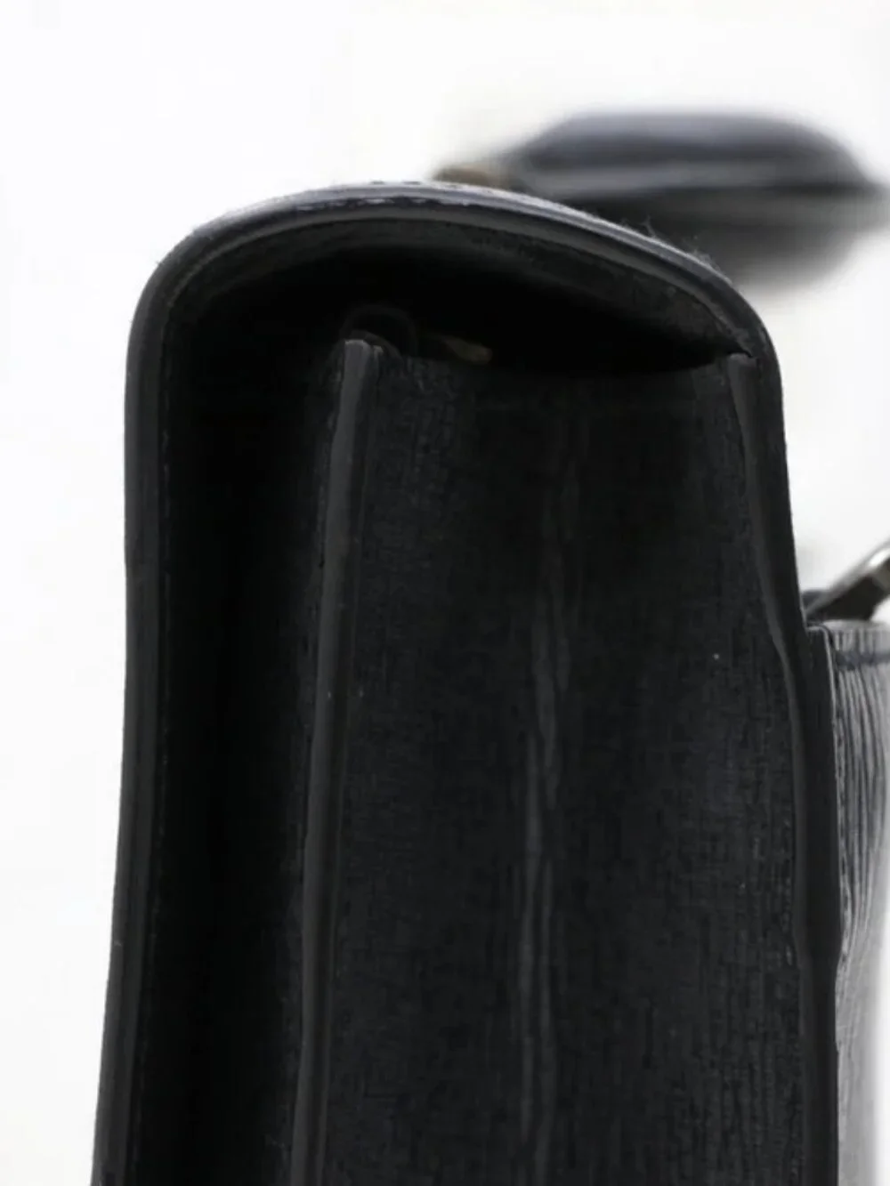 Salvatore Ferragamo Leather Gancini Briefcase - Black